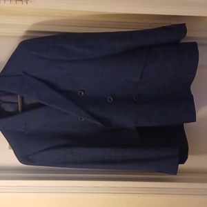 Indigo blue double breasted sport coat